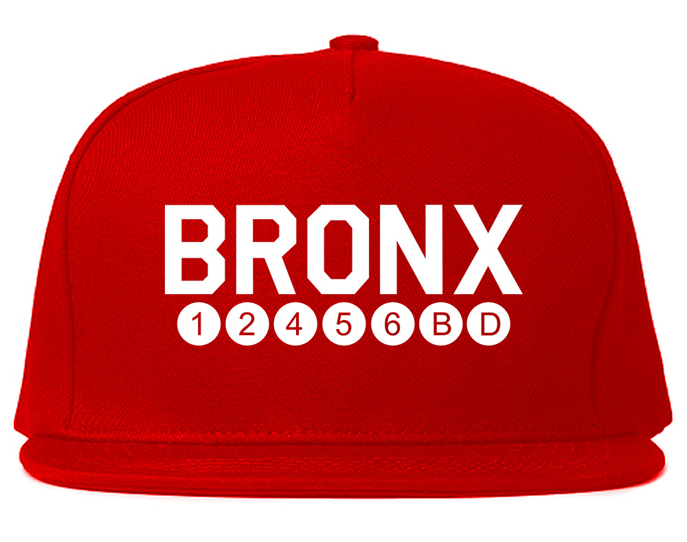 Bronx Transit Logos Red Snapback Hat