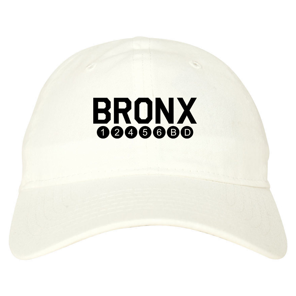 Bronx Transit Logos White Dad Hat