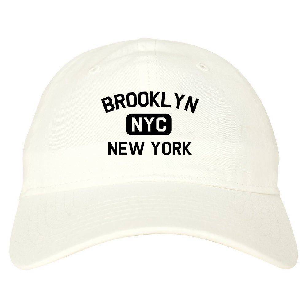 Brooklyn Gym NYC New York Mens Dad Hat White