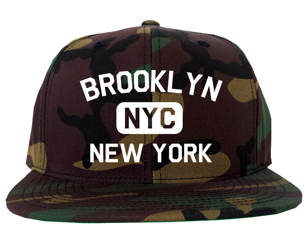 Brooklyn Gym NYC New York Mens Snapback Hat Army Camo