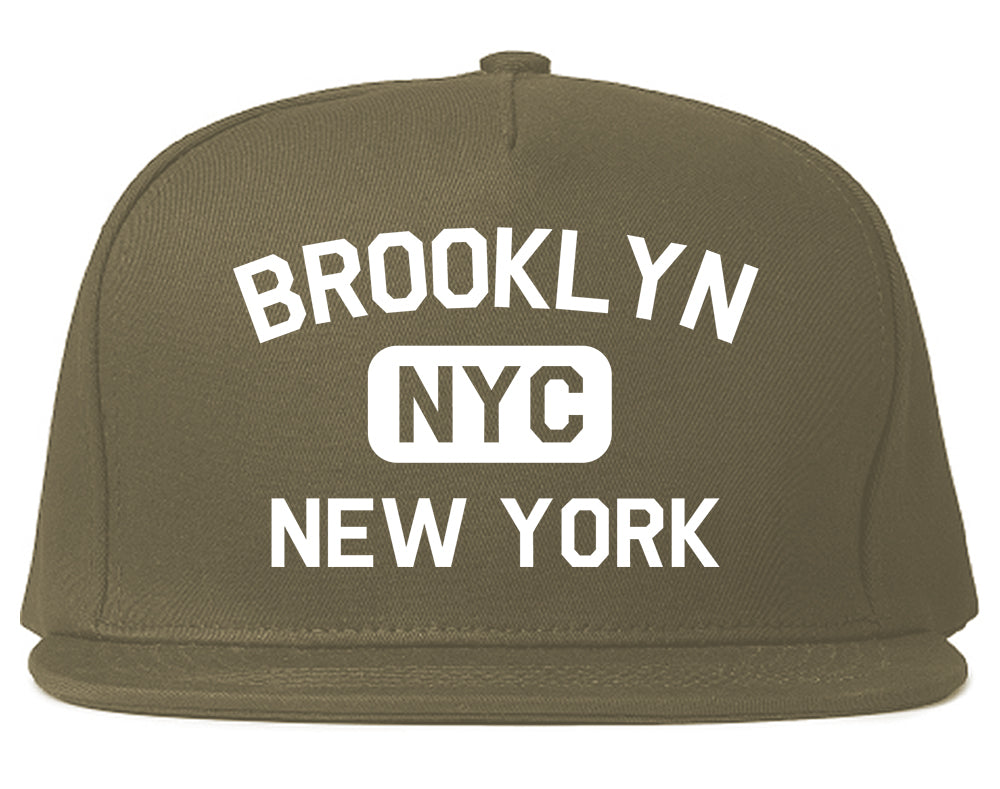 Brooklyn Gym NYC New York Mens Snapback Hat Grey