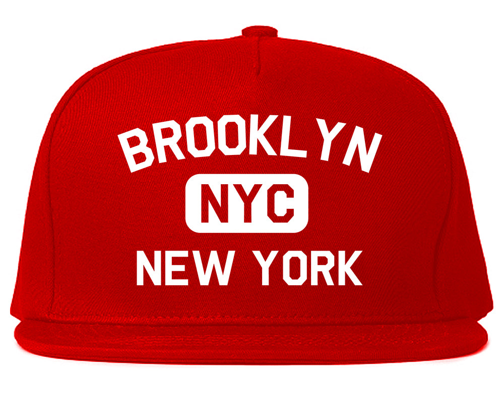 Brooklyn Gym NYC New York Mens Snapback Hat Red