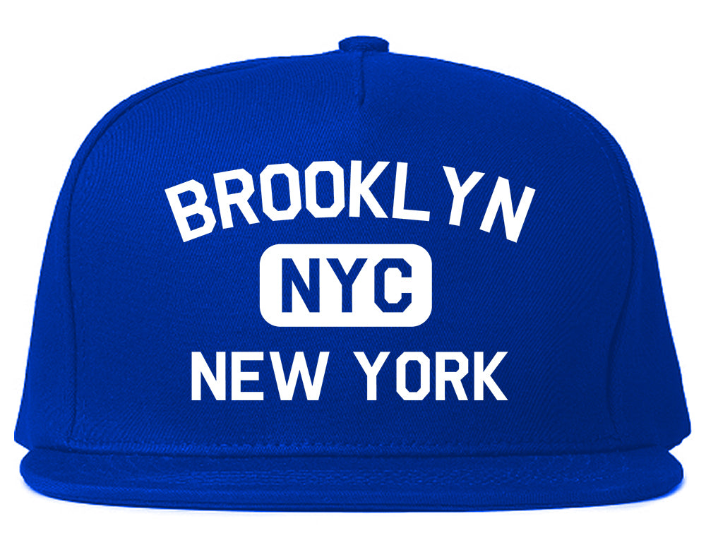 Brooklyn Gym NYC New York Mens Snapback Hat Royal Blue