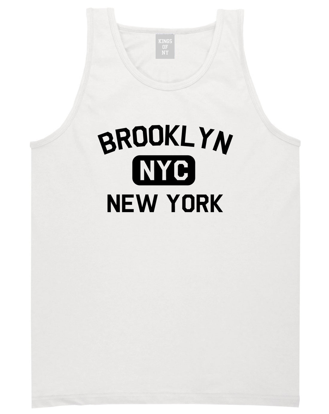 Brooklyn Gym NYC New York Mens Tank Top T-Shirt White