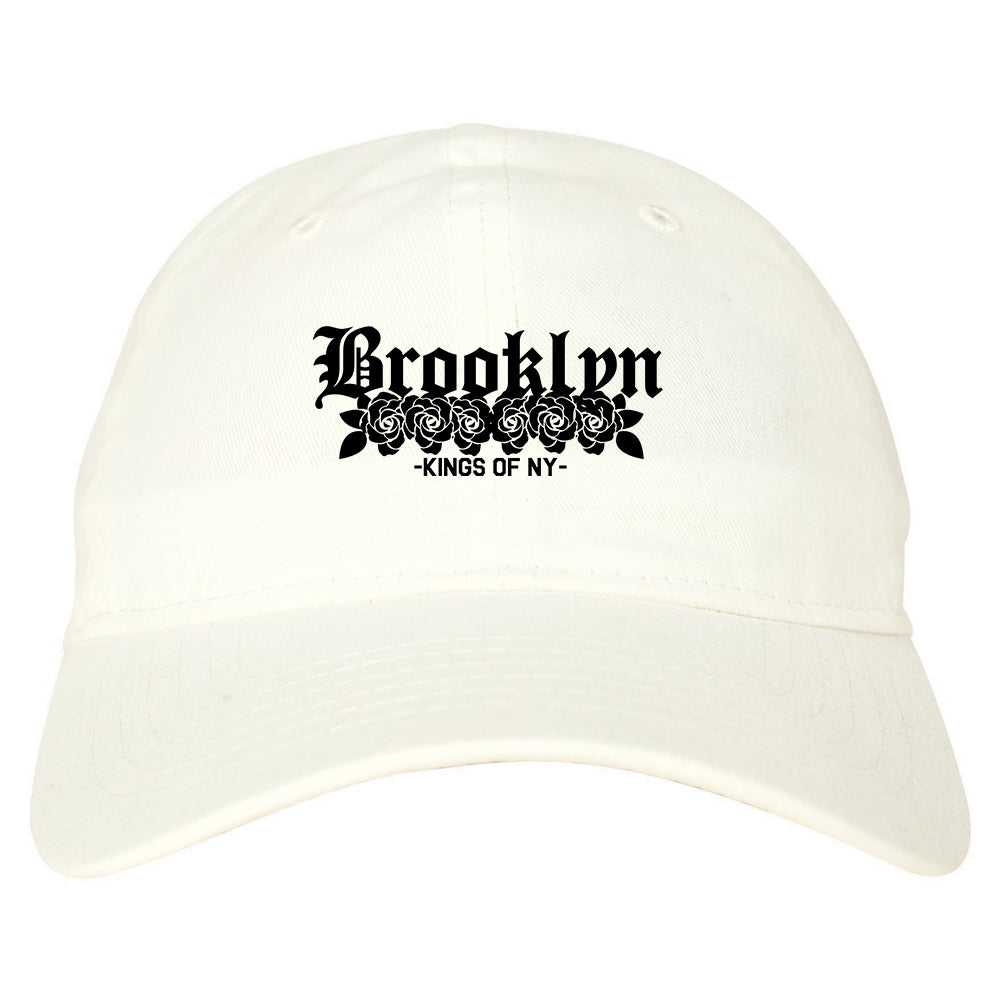 Brooklyn Roses Kings Of NY Mens Dad Hat White