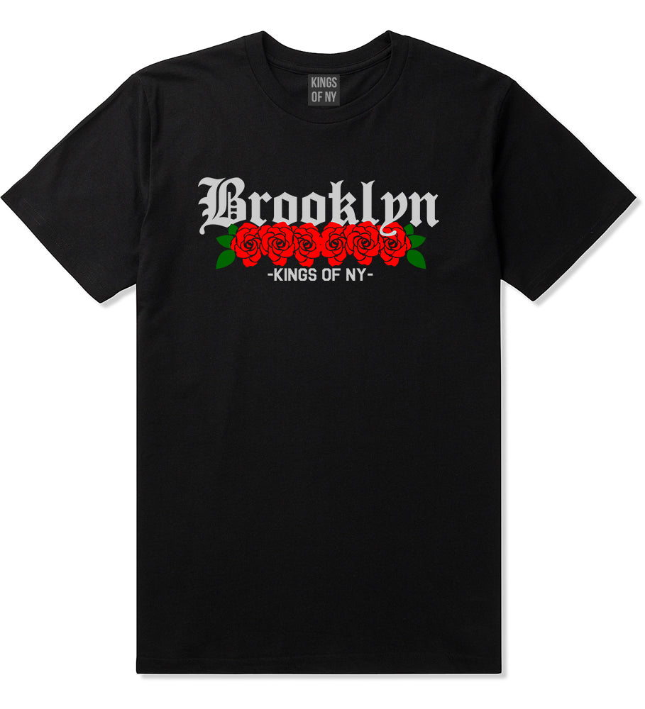 Brooklyn Roses Kings Of NY Mens T-Shirt Black