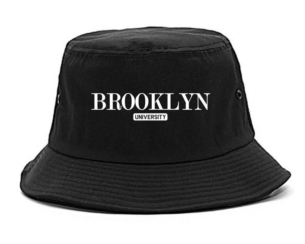 Brooklyn University New York Mens Bucket Hat Black