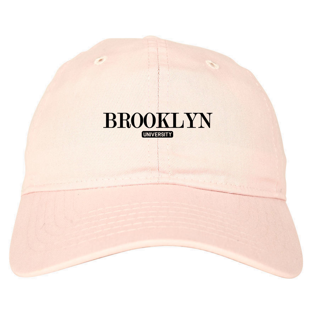 Brooklyn University New York Mens Dad Hat Pink
