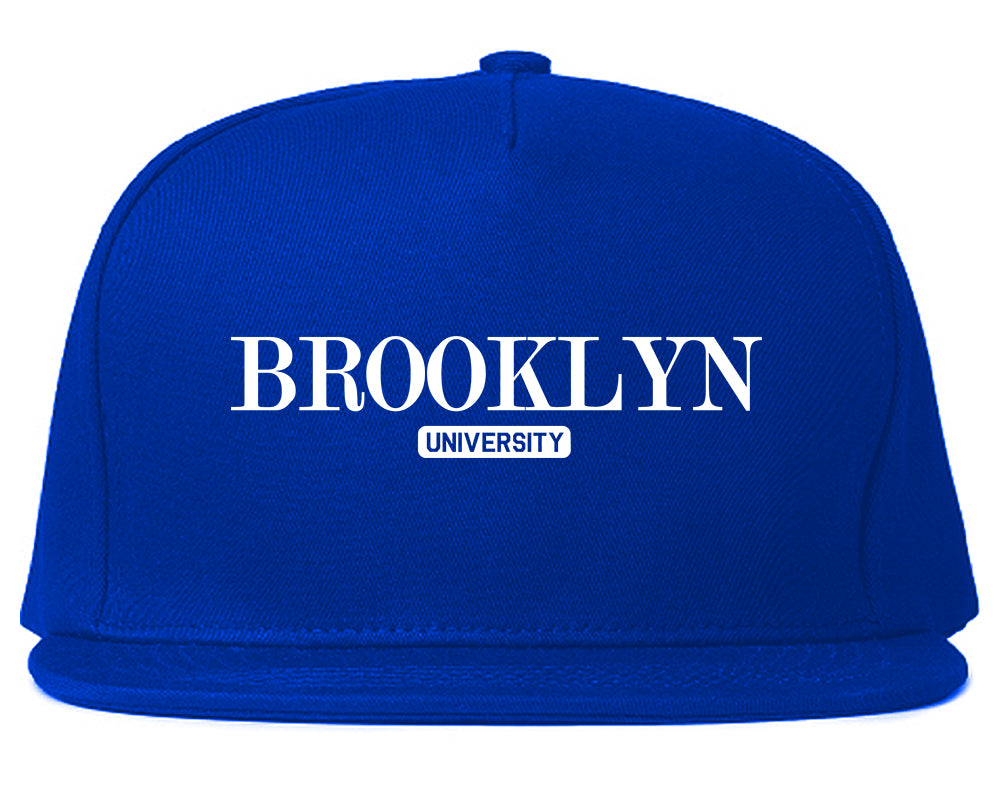 Brooklyn University New York Mens Snapback Hat Royal Blue