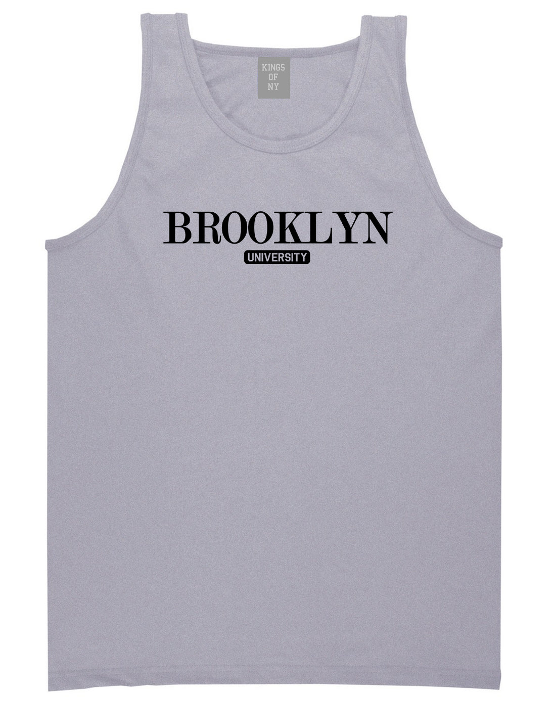 Brooklyn University New York Mens Tank Top T-Shirt Grey