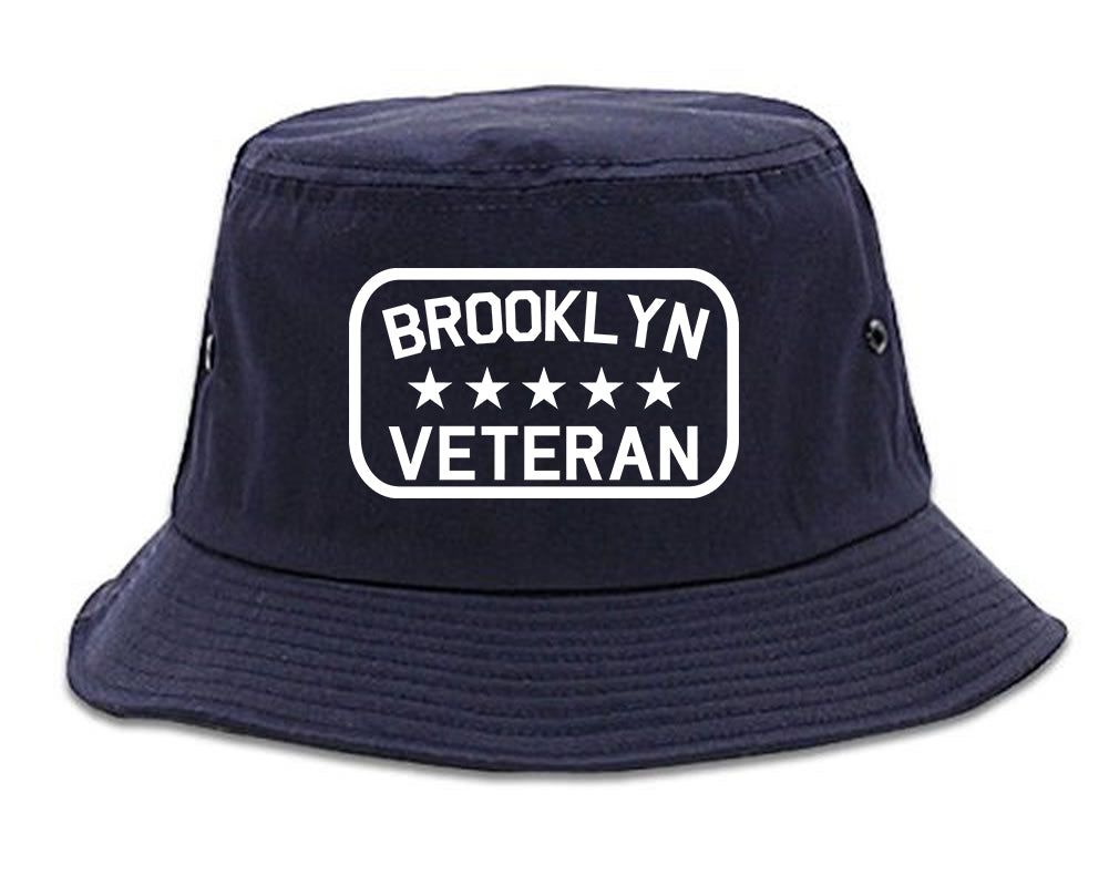 Brooklyn Veteran Mens Snapback Hat Navy Blue