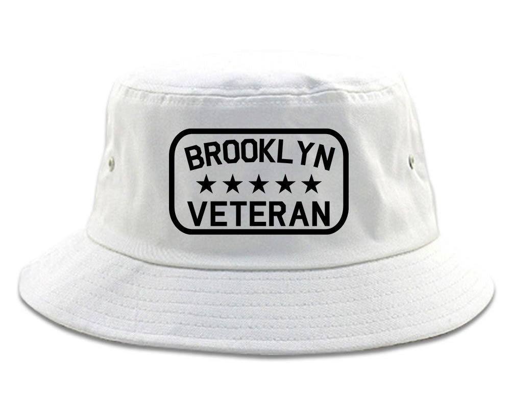 Brooklyn Veteran Mens Snapback Hat White
