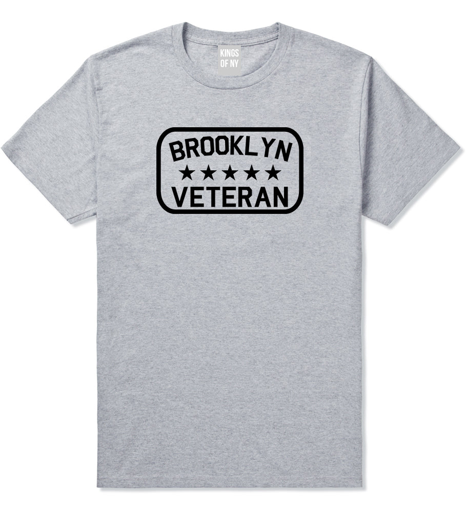 Brooklyn Veteran Mens T Shirt Grey