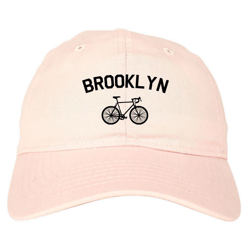 Brooklyn Vintage Bike Cycling Mens Dad Hat Pink