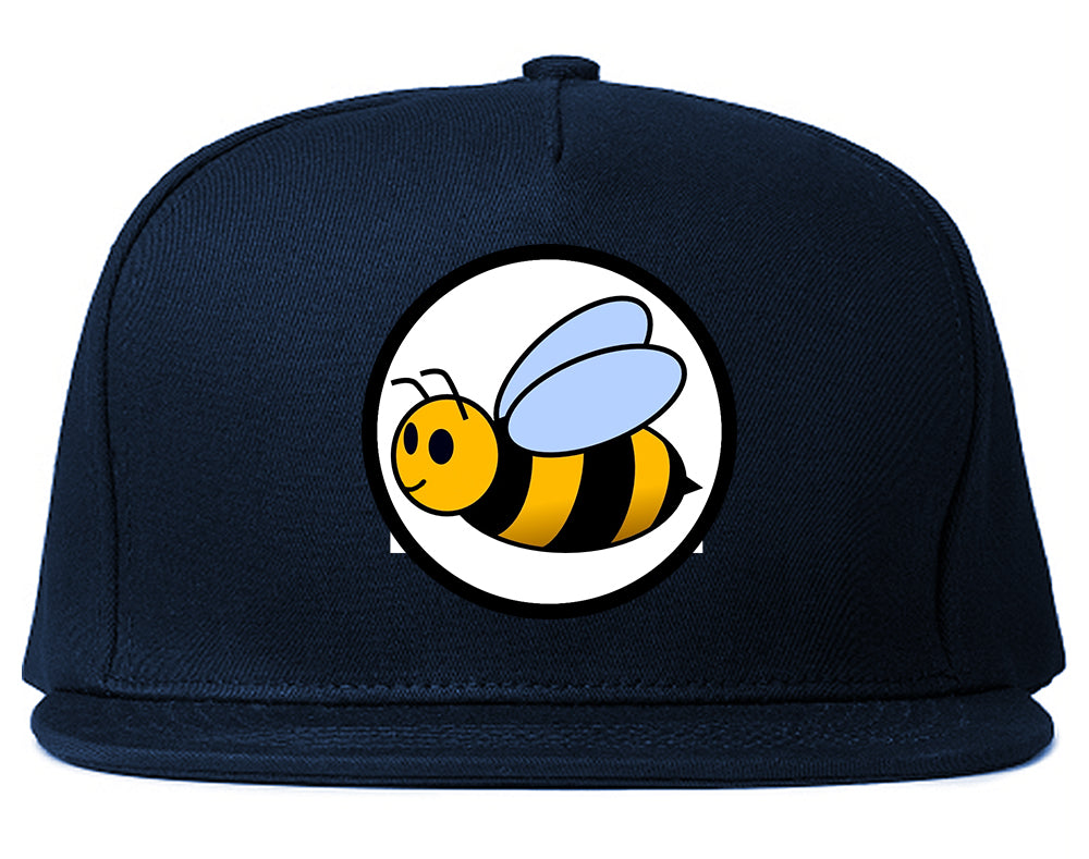 Bubble_Bee_Chest Mens Blue Snapback Hat by Kings Of NY