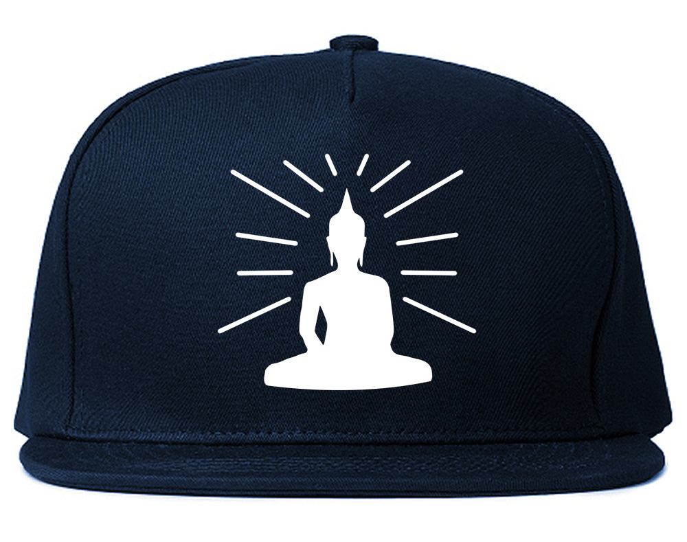 Buddha Snapback Hat Blue