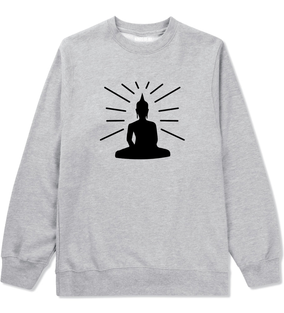 Buddha Grey Crewneck Sweatshirt by Kings Of NY