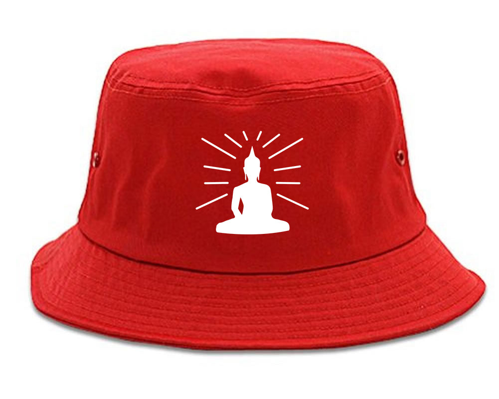Buddha Bucket Hat Red