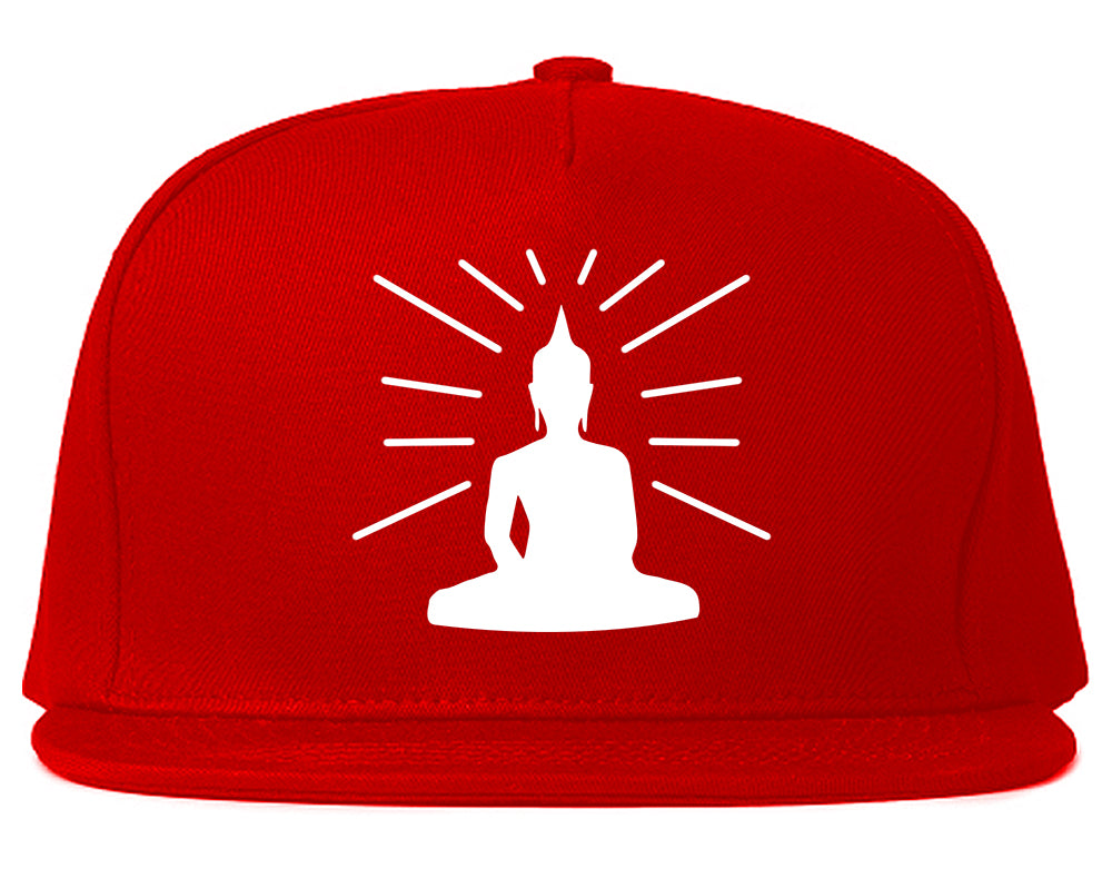 Buddha Snapback Hat Red
