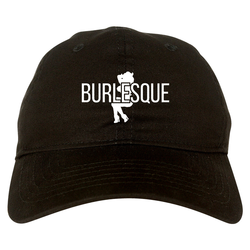 Burlesque Girl Dad Hat Baseball Cap Black