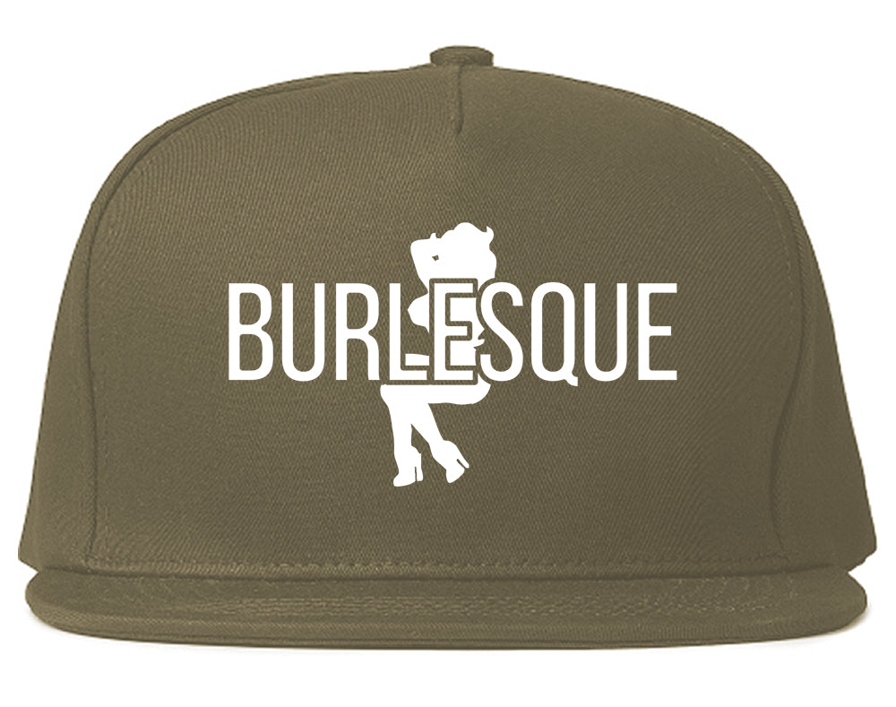Burlesque Girl Snapback Hat Grey