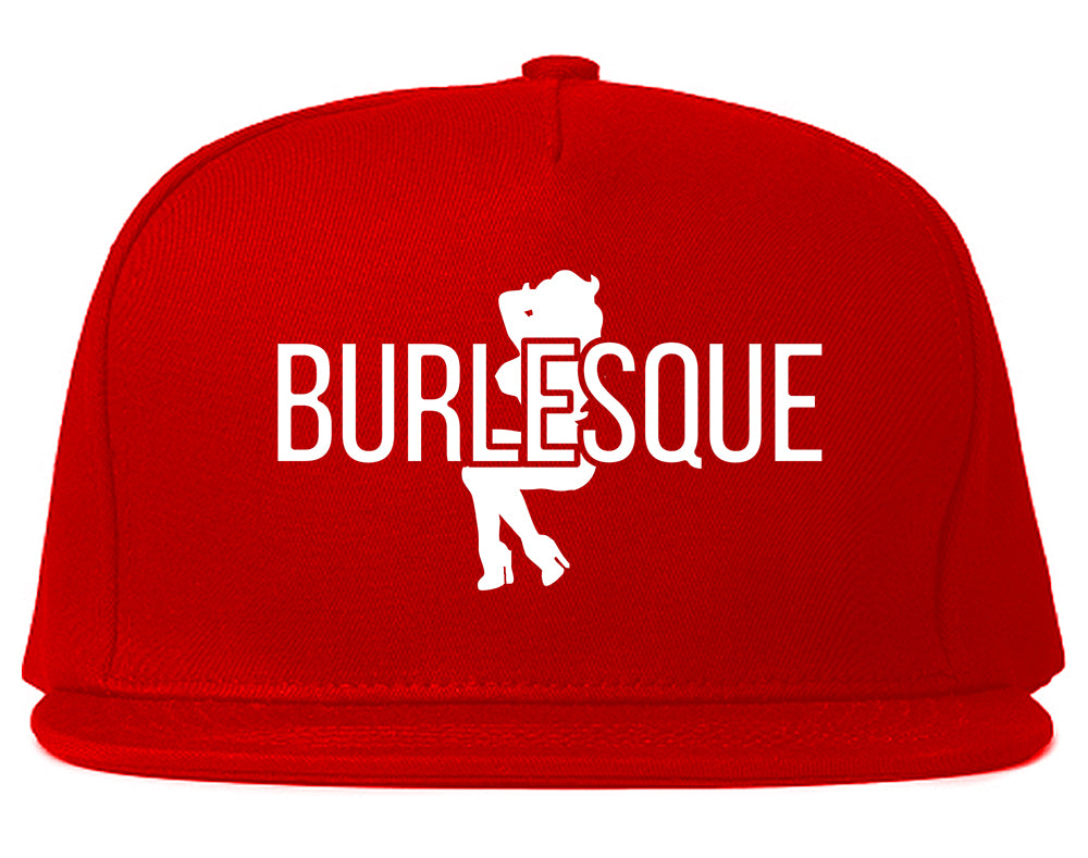 Burlesque Girl Snapback Hat Red