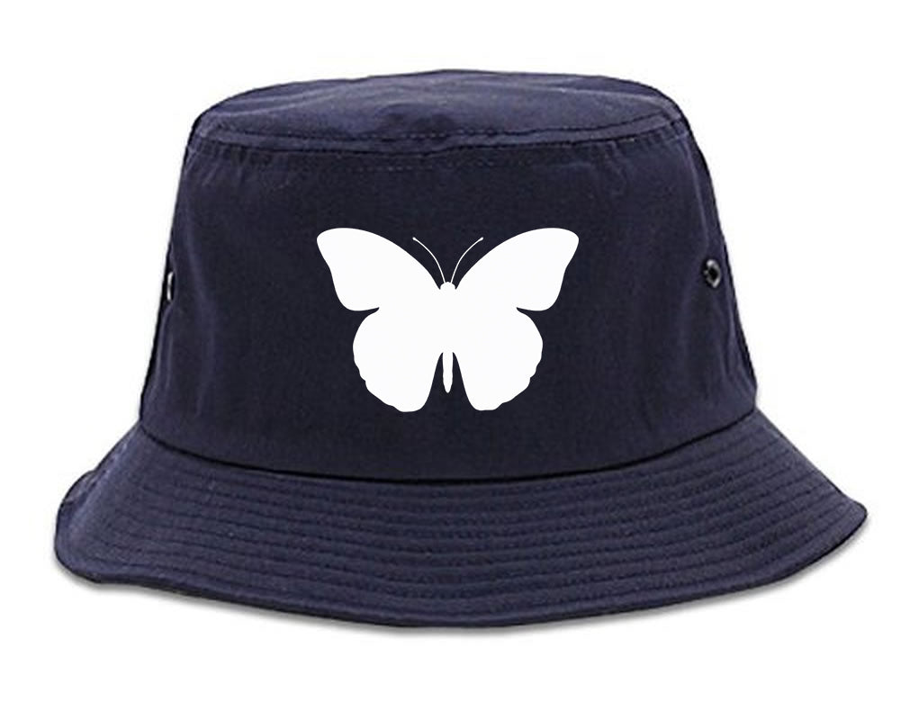 Butterfly Chest Bucket Hat Blue