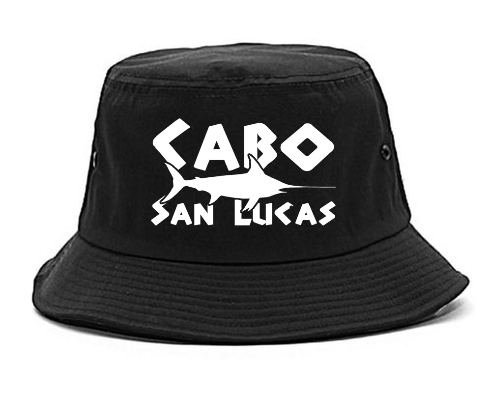 Cabo San Lucas Mexico Swordfish Mens Bucket Hat Black