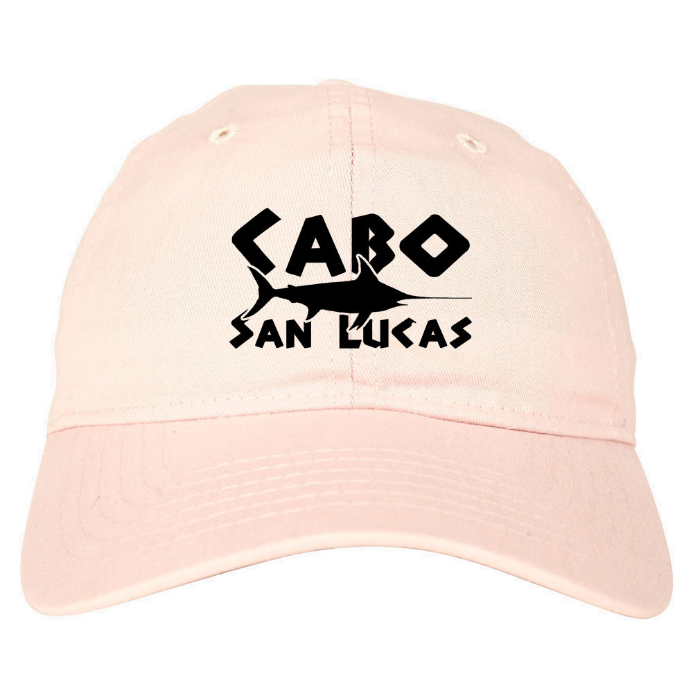 Cabo San Lucas Mexico Swordfish Mens Dad Hat Pink