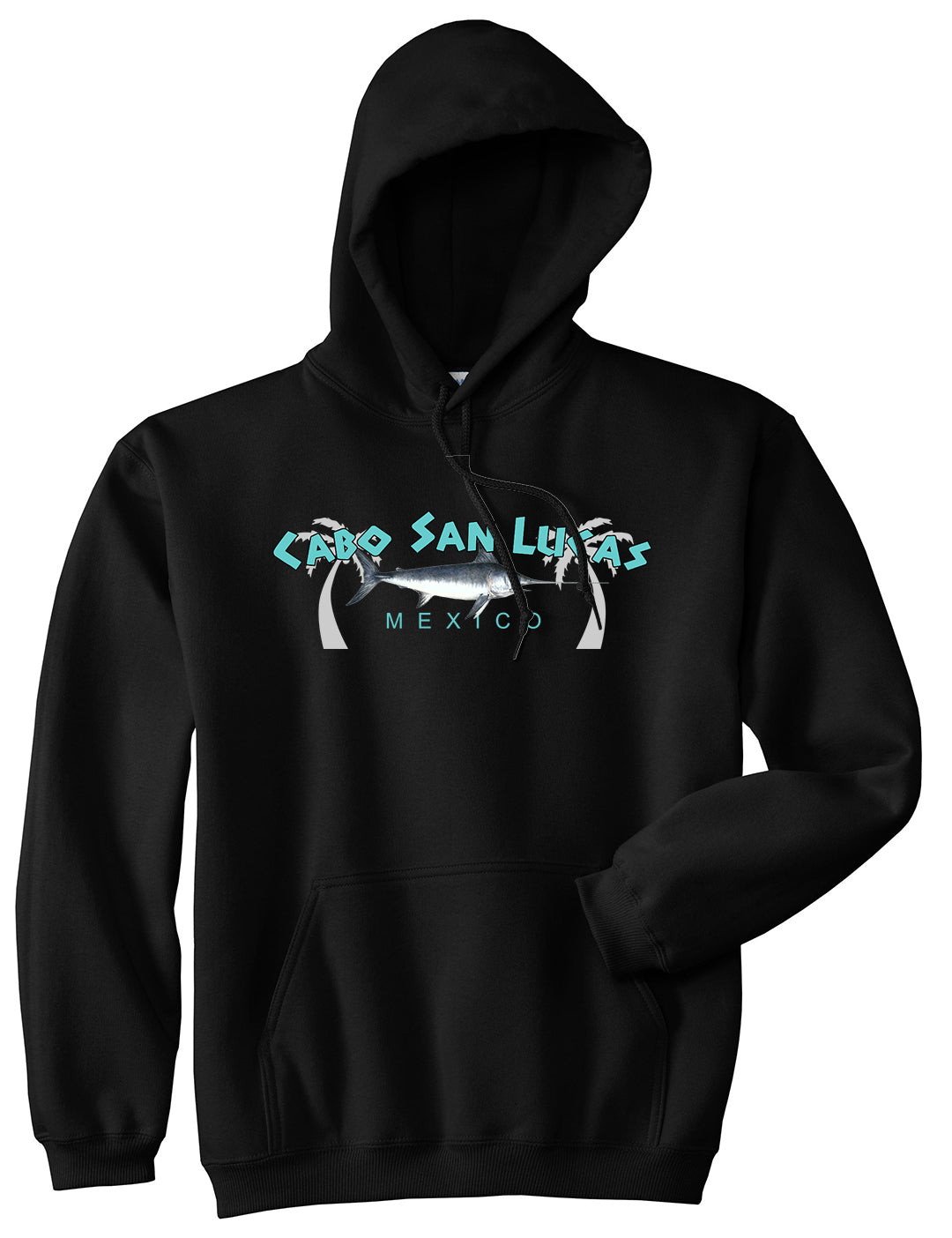 Cabo San Lucas Mexico Swordfish Mens Pullover Hoodie Black