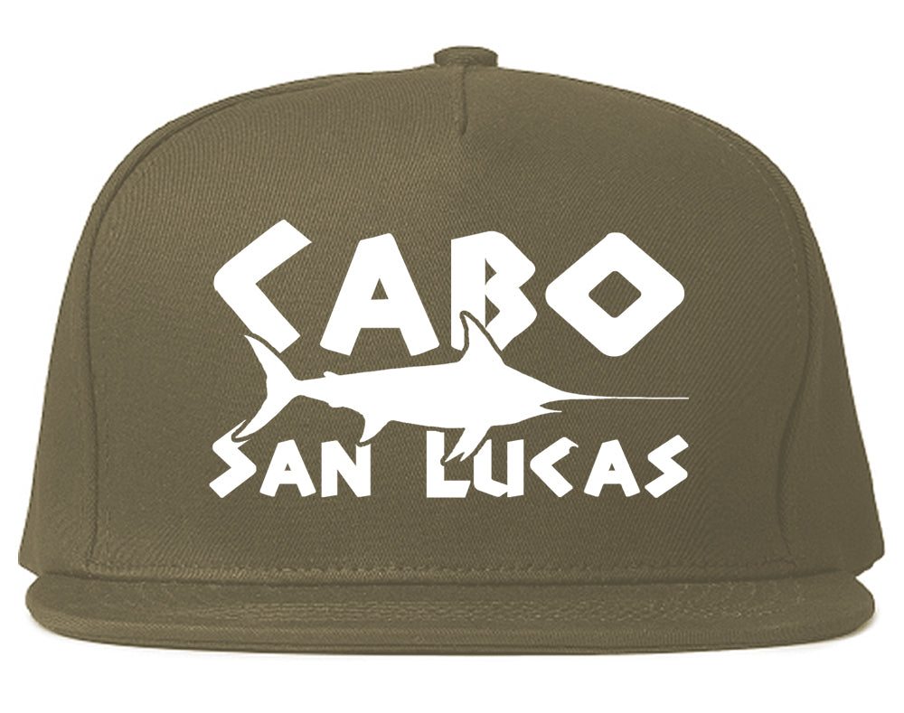 Cabo San Lucas Mexico Swordfish Mens Snapback Hat Grey