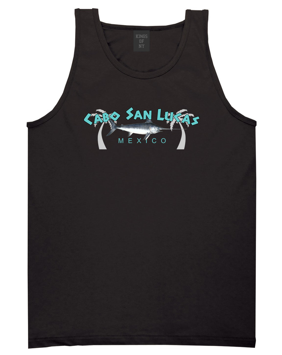 Cabo San Lucas Mexico Swordfish Mens Tank Top T-Shirt Black