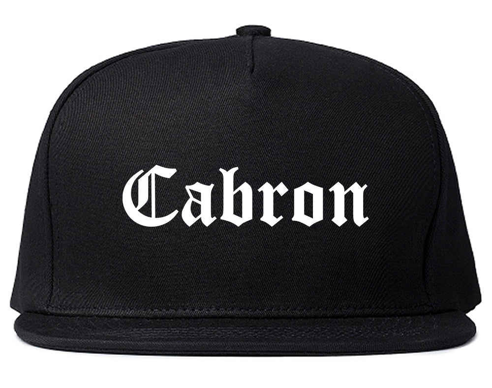 Cabron Spanish Mens Snapback Hat Black