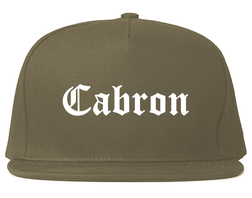 Cabron Spanish Mens Snapback Hat Grey