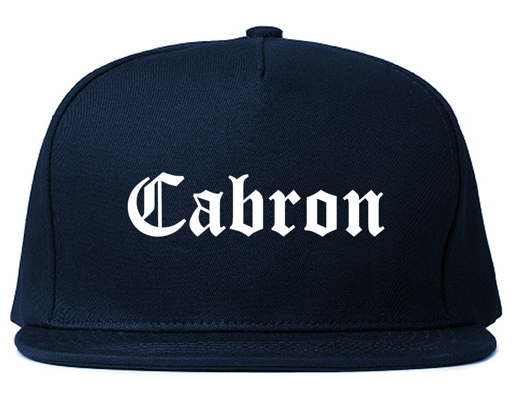 Cabron Spanish Mens Snapback Hat Navy Blue