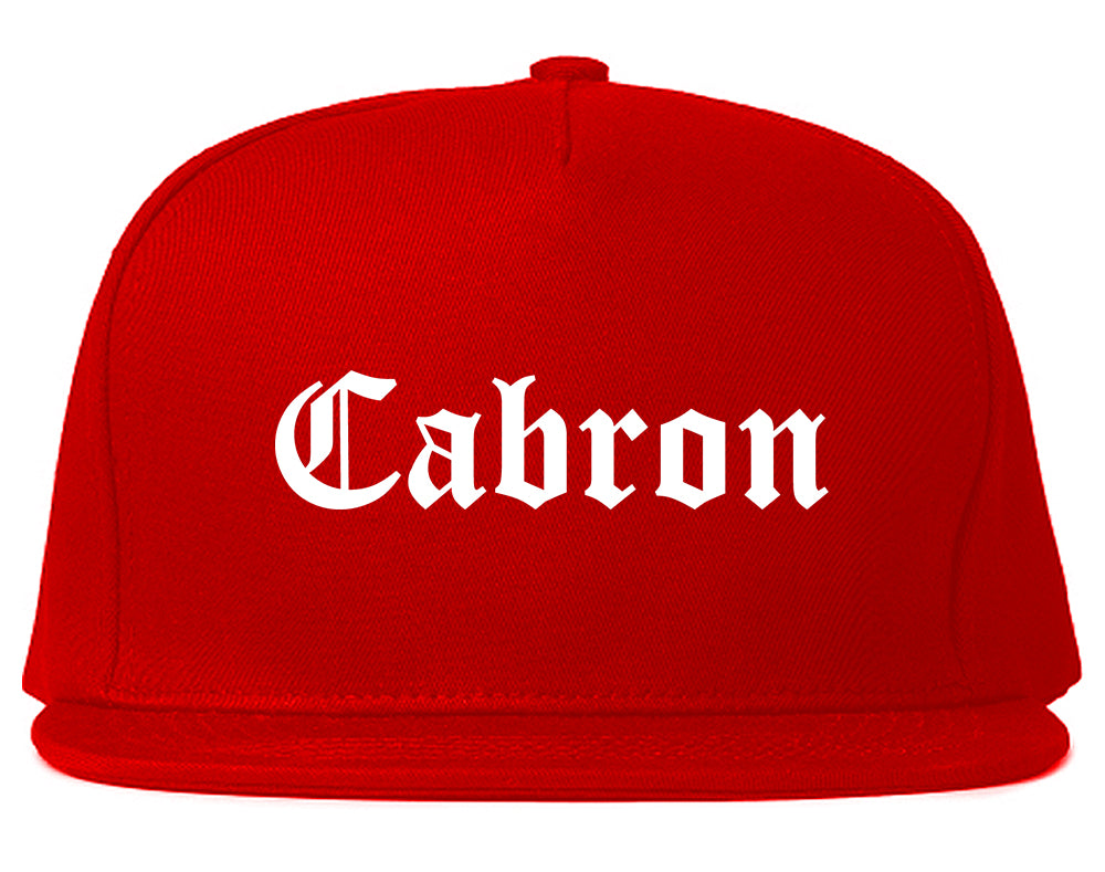 Cabron Spanish Mens Snapback Hat Red
