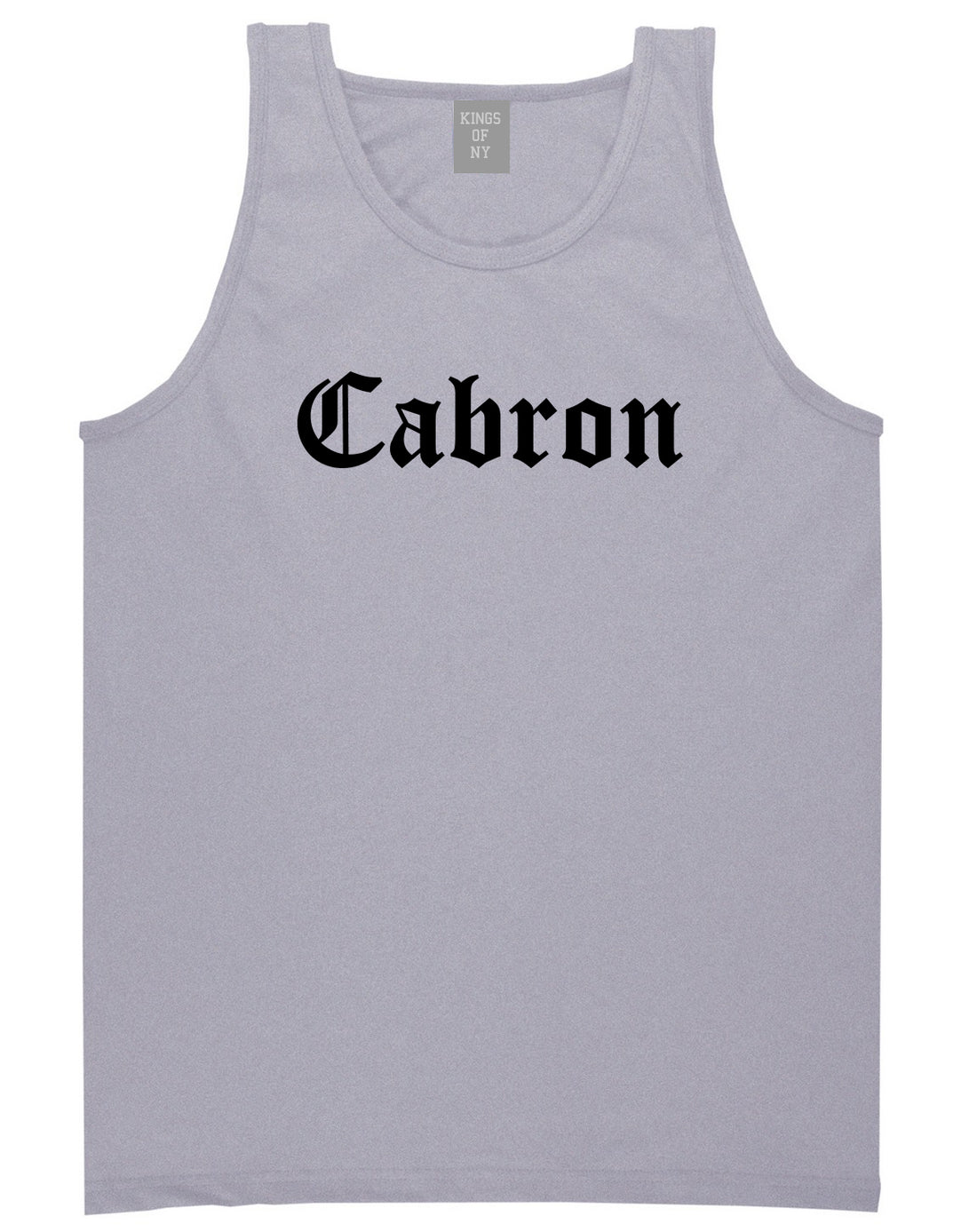 Cabron Spanish Mens Tank Top Shirt Grey