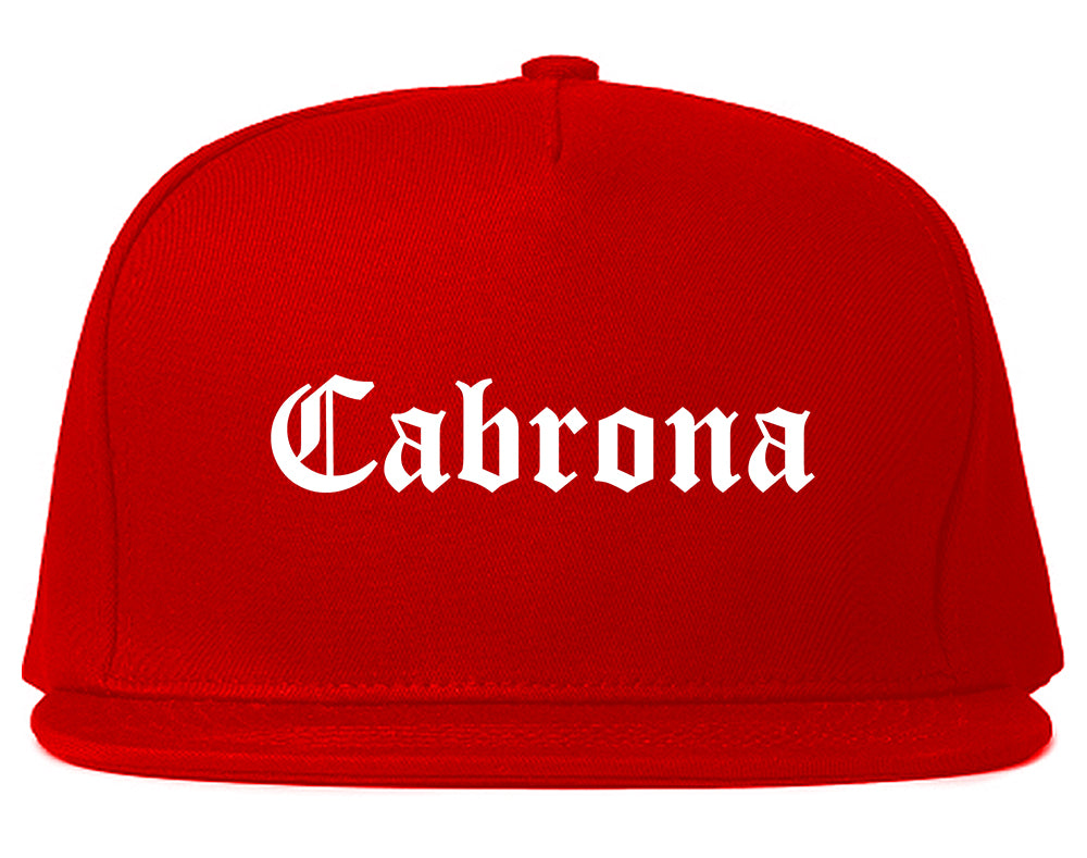 Cabrona Spanish Mens Snapback Hat Red