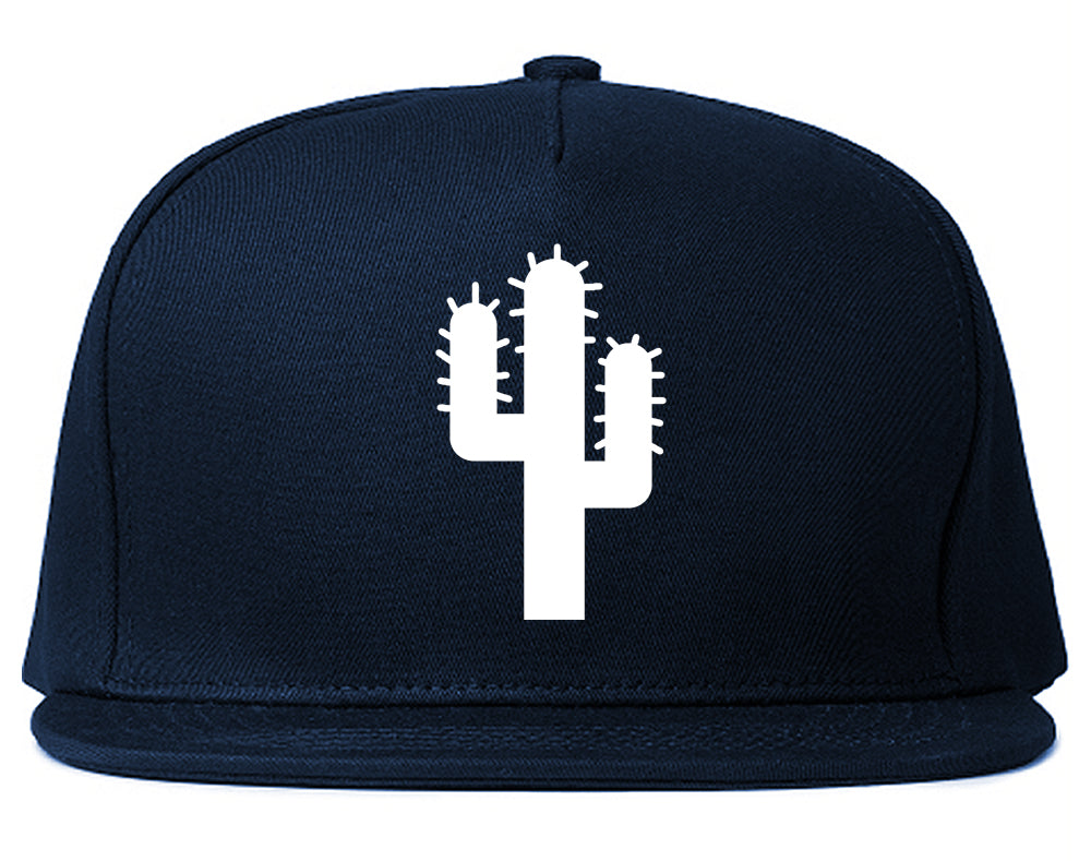 Cactus Logo Chest Snapback Hat Blue