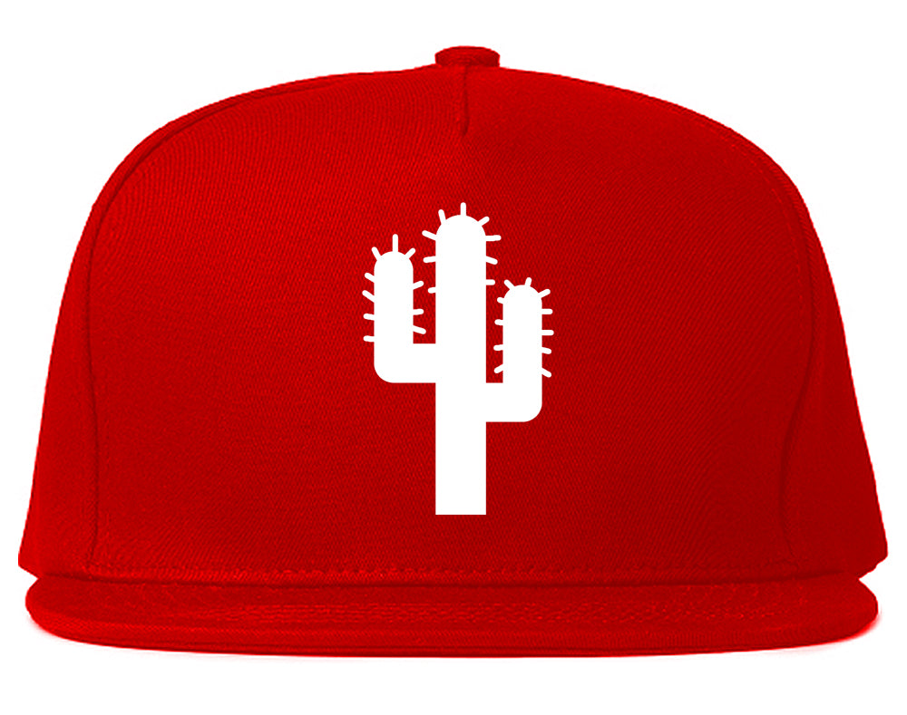 Cactus Logo Chest Snapback Hat Red
