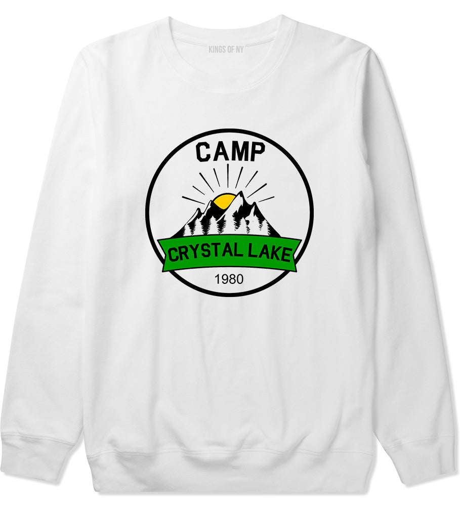 Camp Crystal Lake 1980 Counselor Mens Crewneck Sweatshirt White