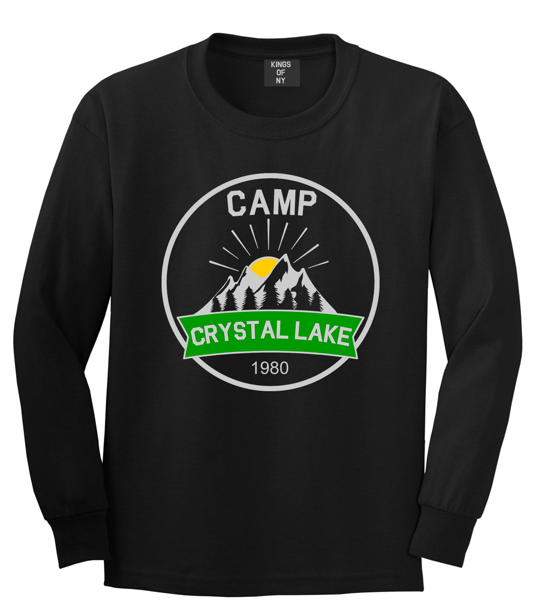 Camp Crystal Lake 1980 Counselor Mens Long Sleeve T-Shirt Black