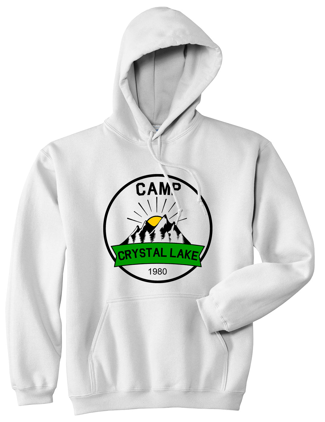 Camp Crystal Lake 1980 Counselor Mens Pullover Hoodie White