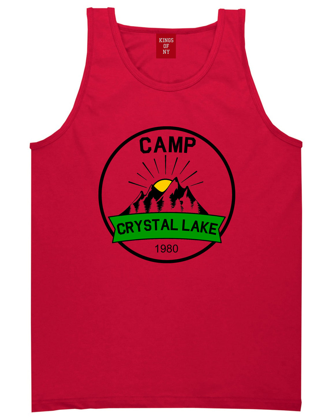 Camp Crystal Lake 1980 Counselor Mens Tank Top T-Shirt Red