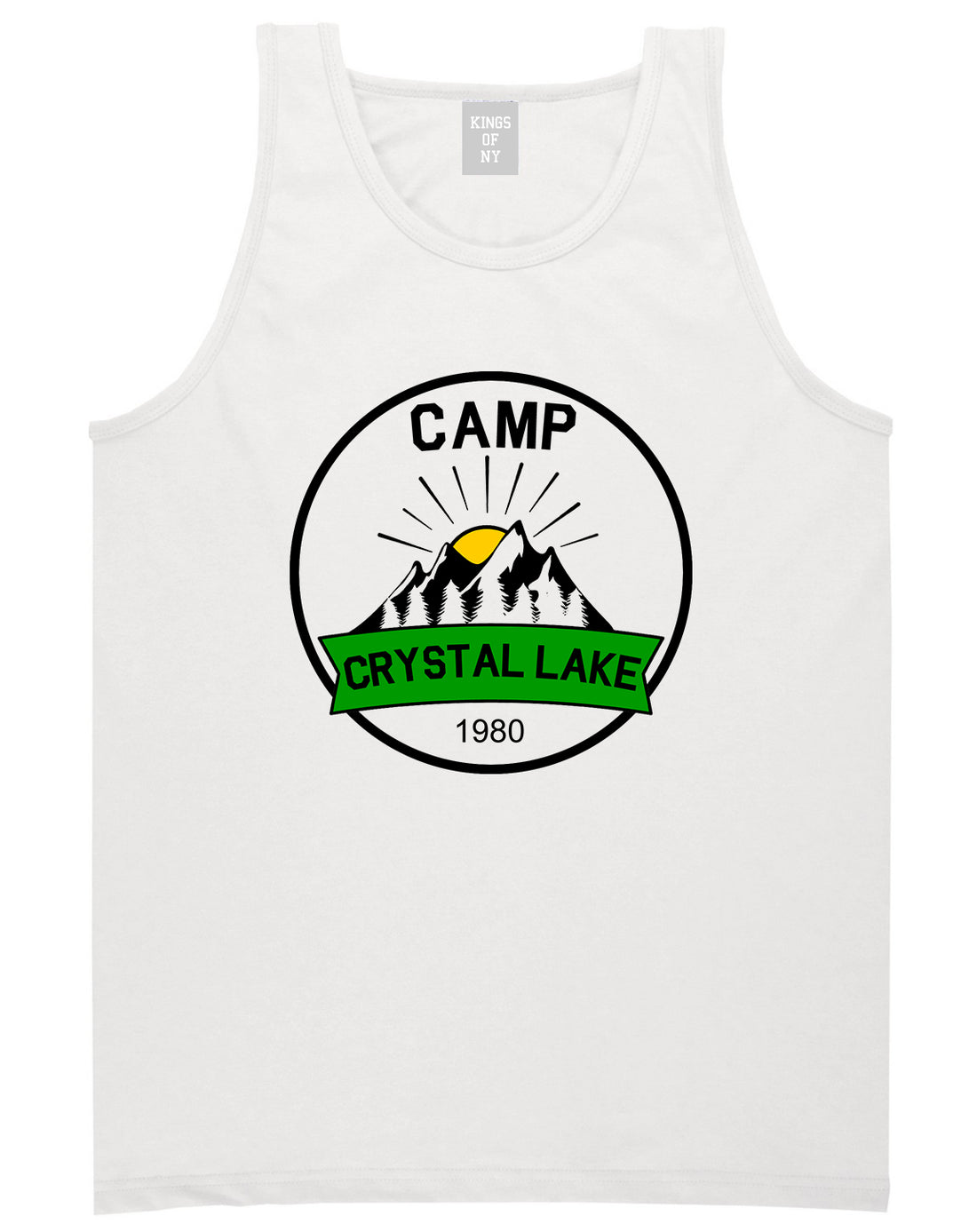 Camp Crystal Lake 1980 Counselor Mens Tank Top T-Shirt White