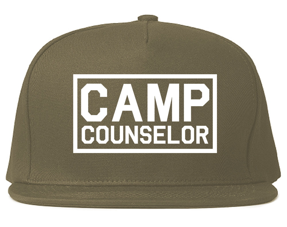 Camp Counselor Snapback Hat Grey