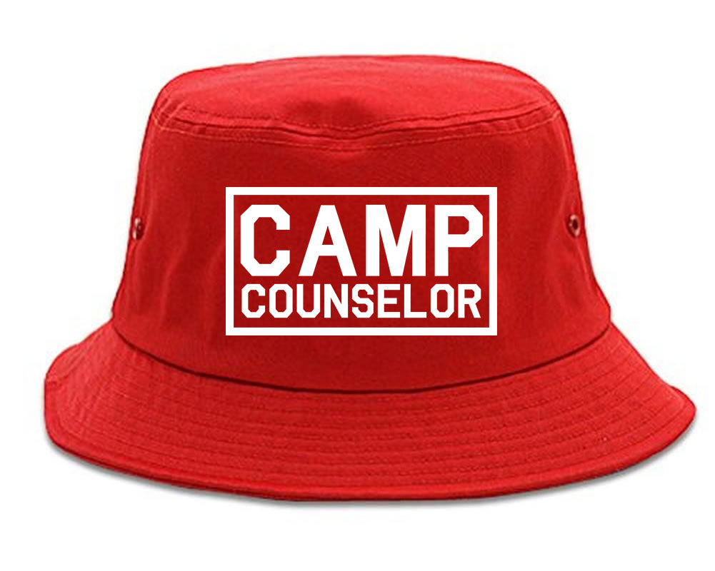 Camp Counselor Bucket Hat Red