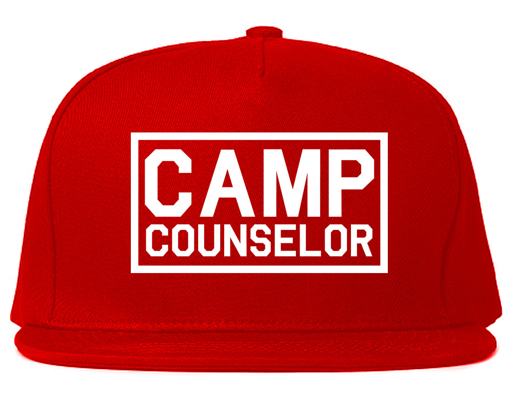 Camp Counselor Snapback Hat Red
