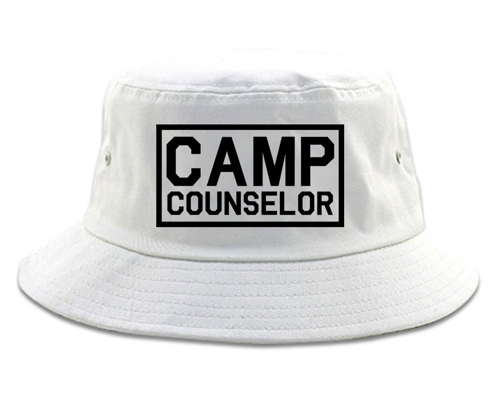 Camp Counselor Bucket Hat White