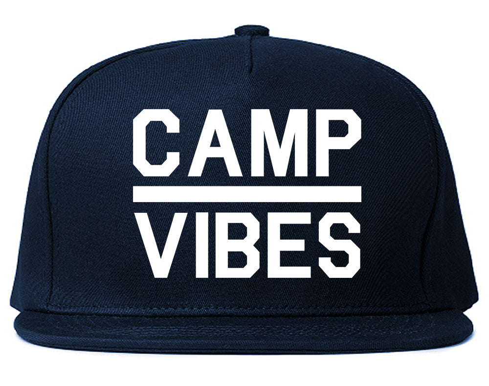 Camp Vibes Snapback Hat Blue